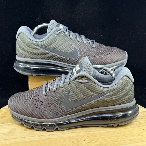 Mens Nike Air Max 2017 Cool Grey - 849559-008 Running Shoes Size 9 - Picture 1 of 12